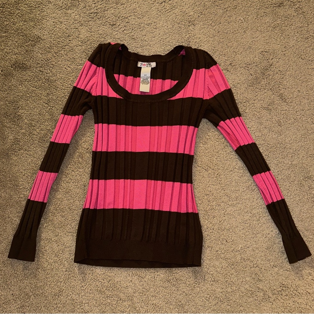 🎀🐻y2k striped long sleeve🐻🎀